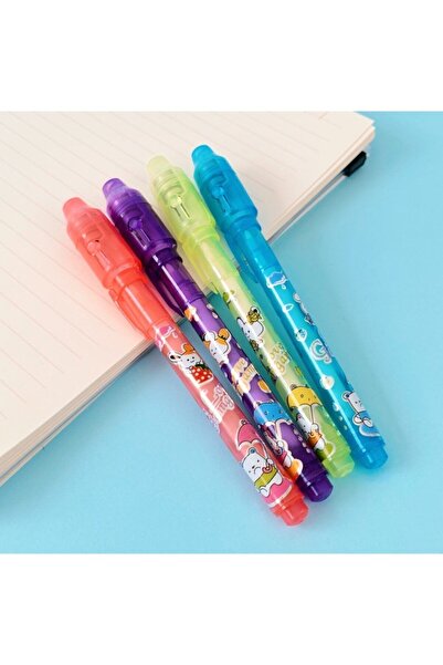 Yabidur Desenli Işıklı Sihirli Görünmez Kalem  6 Adet