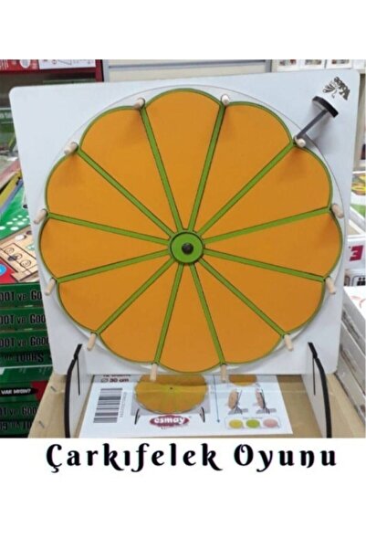 Esmay Çarkıfelek Oyunu Yazılıp Silinebilir Çarkı Felek - Turuncu