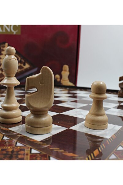 Star Büyük Boy Vip Sedef Satranç Takımı