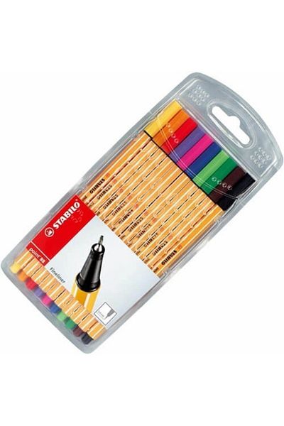 Stabilo Point 88 Felt Tip Pen 10 Piece Mixed Set