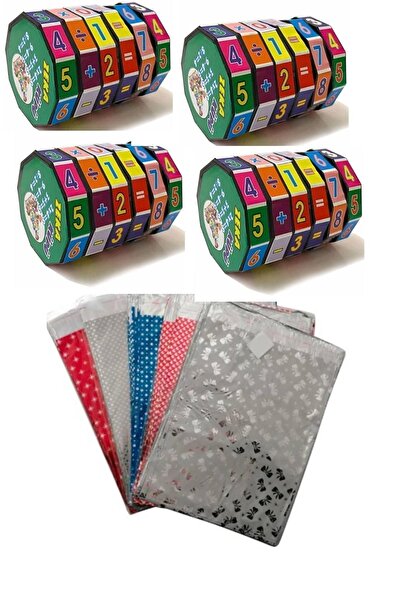 Esmay Karne Hediyesi 10 Adet Matematik Işlem Küpü Eğitici Zeka Küpü Hediye Paketleri ile birlikte