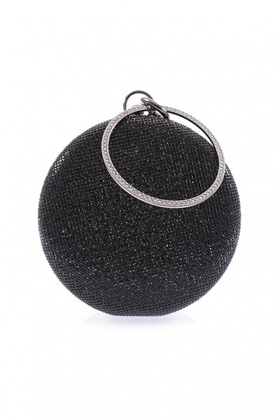 DGN 364-22Y Women's Evening Dress Portfolio Bag Black Stone