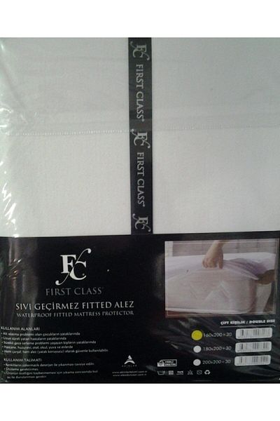 First Class Fırsat Class Fitted Liquid Proof Double Bed Mattress Elastic Sheet Model 160x220 30 cm
