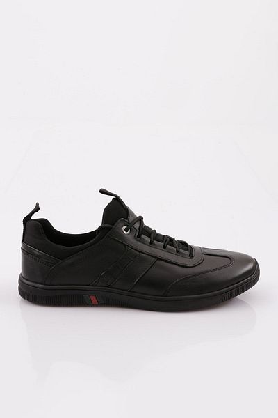 DGN 17177 Ανδρικά παπούτσια με κορδόνια casual sneacker Black Napa Black