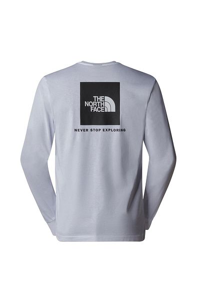 THE NORTH FACE Weißes Herren-T-Shirt – L/S BOX NSE, NF0A87NNFN41