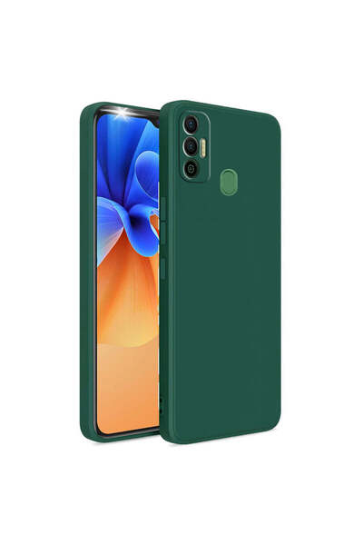 CaseWorld Tecno Spark 7 Kapak İçi Kadife Kamera Korumalı Lansman Silikon Kılı...