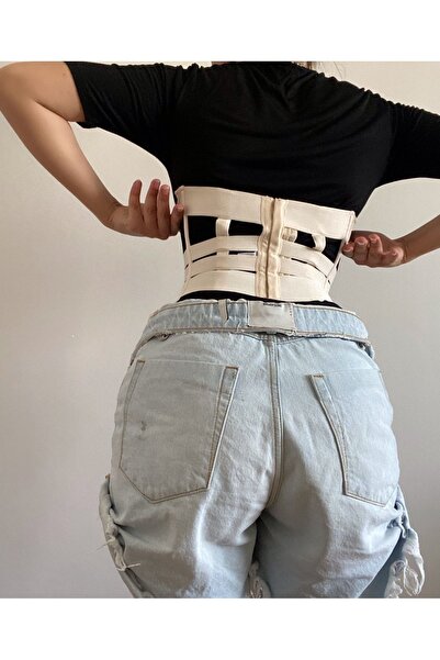 Brandpanty Gloria Stylish Corset - Nude Color with Highlights Tape Detail -4736033