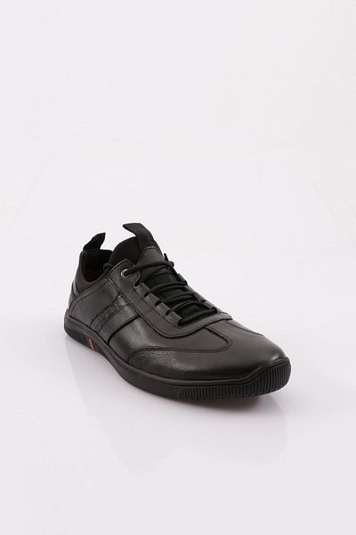 DGN 17177 Ανδρικά παπούτσια με κορδόνια casual sneacker Black Napa Black
