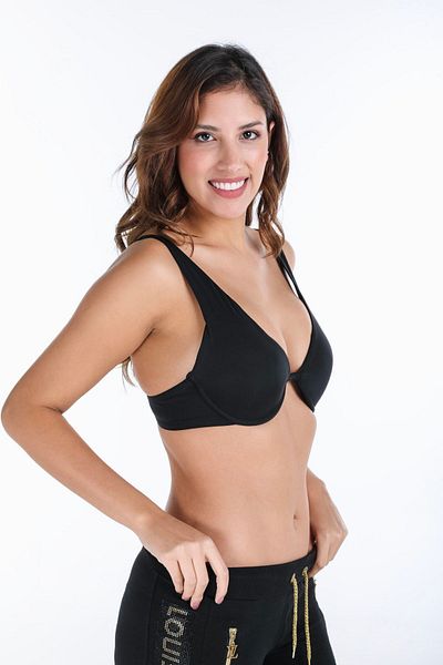 Brandpanty Γυναικείο Μαύρο Σουτιέν Push-up με επένδυση από επένδυση