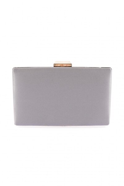 DGN Geantă portofoliu rochie de seară pentru femei Platinum cu detaliu în piatră - 103853152