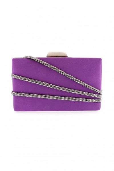 DGN Stoned Purple Women's Evening Dress Clutch Bag - 103853152