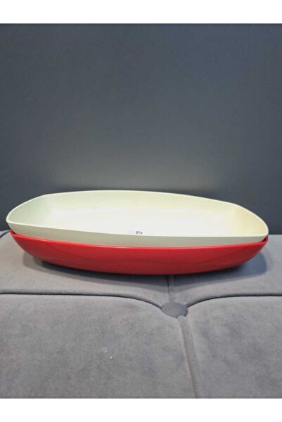 Titiz 25 Cm Oval Plastic Plate - Pack of 2