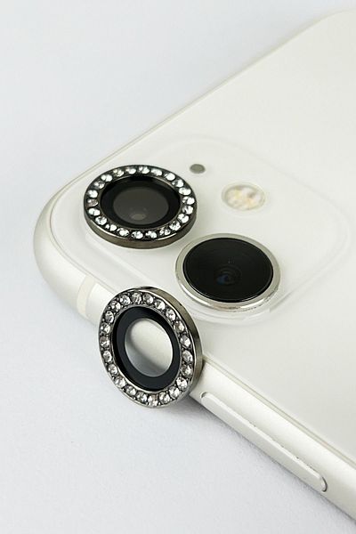 Vip Case Iphone 11/12/12 Mini Compatible Premium Camera Lens Protector with Diamond Stone