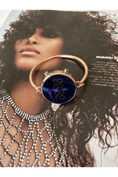 Spectrum Metal Kordonlu Bileklik Modeli Beyaz Led Işıklı Kadın Kol Saati