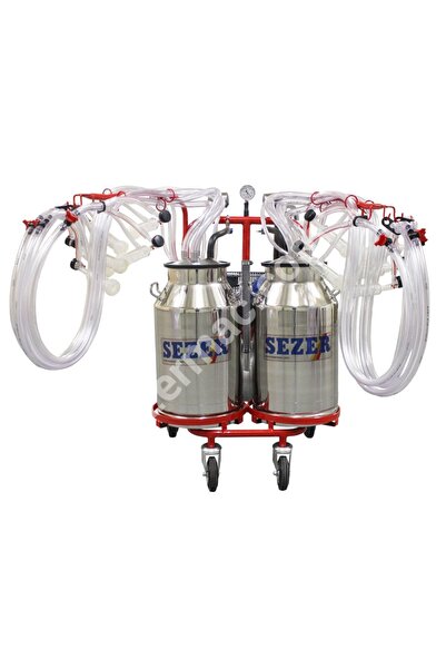 SEZER Pls 6/2k Paslanmaz Güğümlü Süt Sağım Makinesi (koyun Keçi)