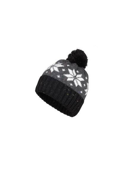 Fonem Unisex Ponponlu Siala Bere FO 2678 Siyah