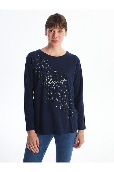 LC Waikiki LCW Patterned Crew Neck Women's T-Shirt