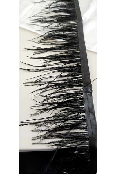 ALTAY TEKSTİL ÜRÜNLERİ Camel Feather Strip Black (9 cm)