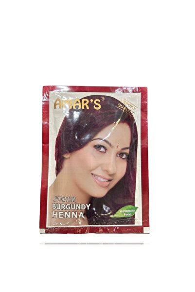Amars Hint Kınası (hindistan'dan Ithal) (Bordo) 6 Adet