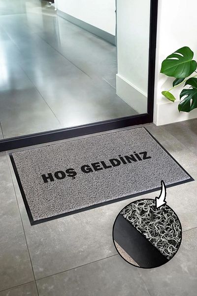 Paspas Yap Welcome Printed - Curly Floor Mat with Edge: Home Workplace and Office Floor Mat