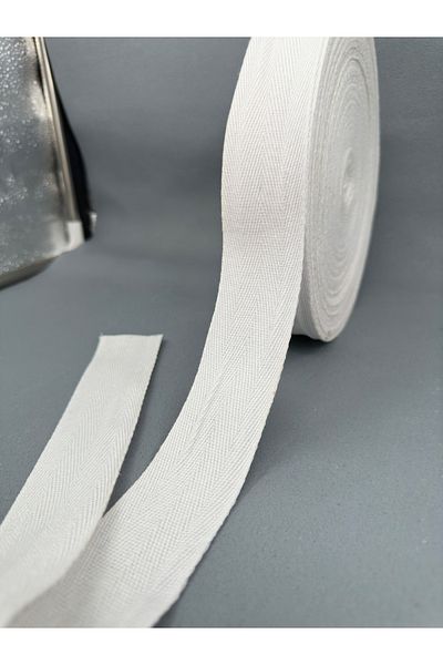 paşateks since 1995 şekil Panglică albă de 5 metri - 4 cm