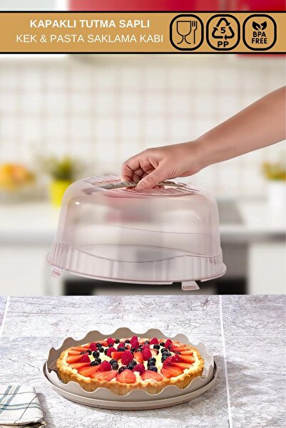 Poomy Pasta Kek Börek Borcam Taşıma Ve Saklama Kabı Latte Serisi