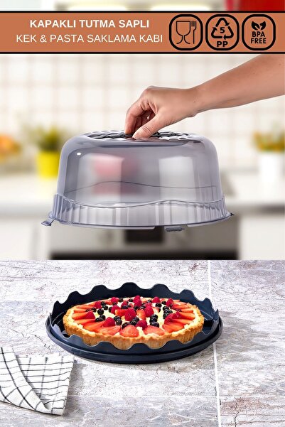 Poomy Pasta Kek Börek Borcam Taşıma Ve Saklama Kabı Platin