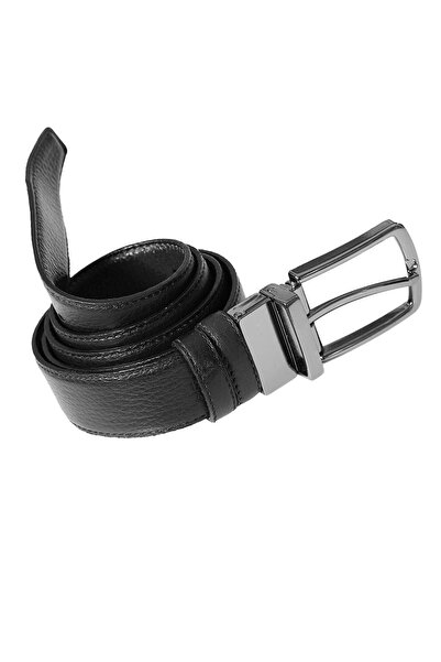 Exve Exclusive 100% Genuine Leather Belt - Brown and Black 2 in 1 with Swivel Buckle