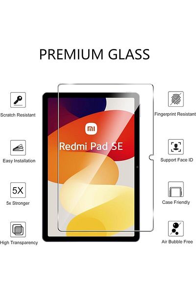 TEKNETSTORE Xiaomi Redmi Pad SE 11 Inch Nano Shatterproof Screen Protector Unbreakable Transparent Glass Protector Fully Compatible