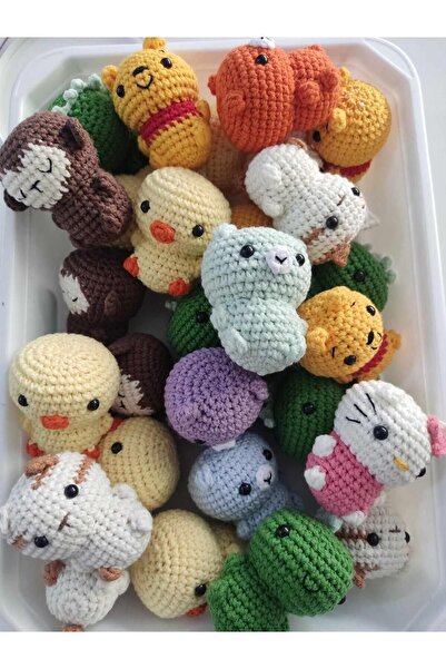 Engin TT Amigurumi Mini Oyuncak Hediyelik Rastgele Karışık Modelli (25 Adet )
