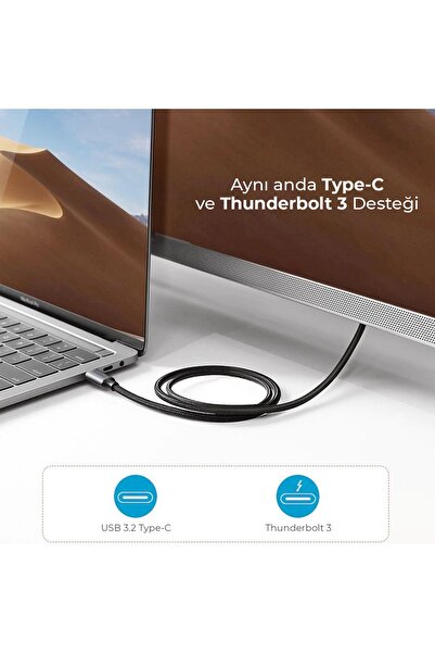 Bix BX02HB PRO Type-C to 4K@60Hz HDCP HDMI, Macbook / Windows Compatible Multimedia Cable