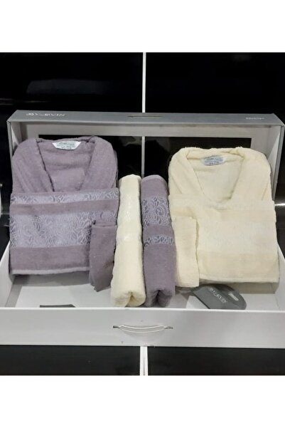 Hızlı Çeyiz Σετ οικογενειακής ρόμπας 10 τεμαχίων από 100% βαμβακερή μπούκλα