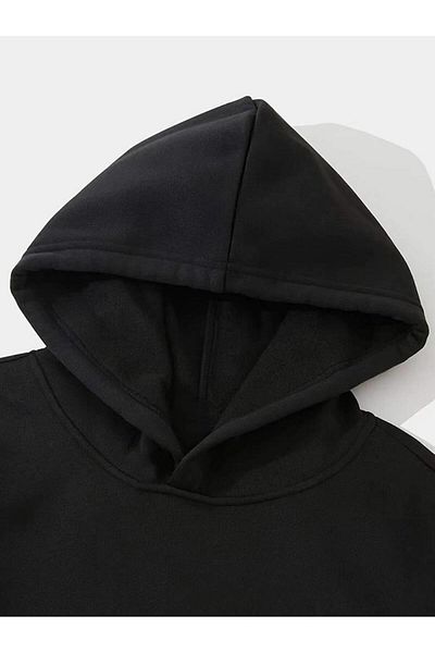 Toum Porsche Printed Black Hooded Sweatshirt - Need Money