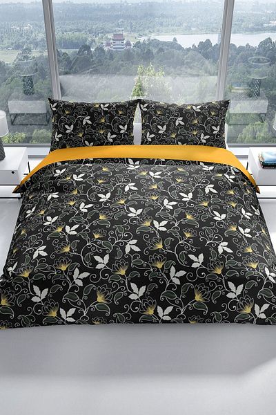 PerlaSera Serenity 3d Cotton Satin Double Duvet Cover Set