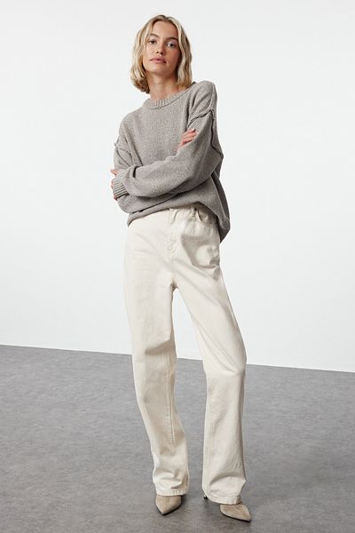 Trendyol Collection Pulover din tricotaje din nurcă cu potrivire largă - durabil TWOAW25KZ00307