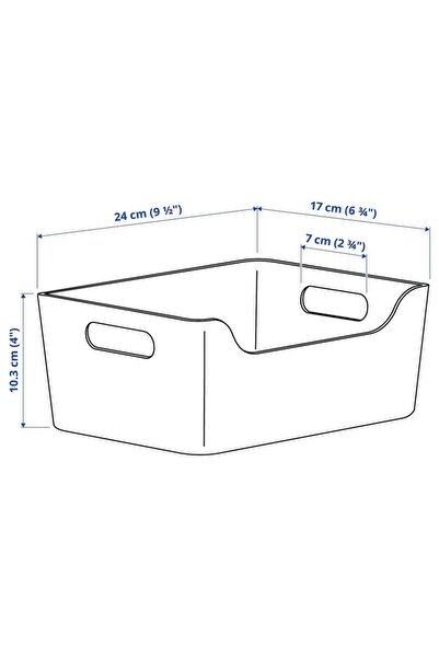 IKEA UPPDATERA Renk Seçenekli Düzenleyici Kutu, 24x17 cm