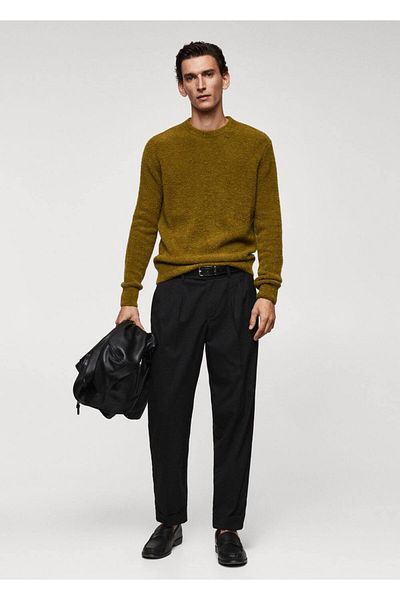 MANGO Man Pulover Tricotaj Boucle