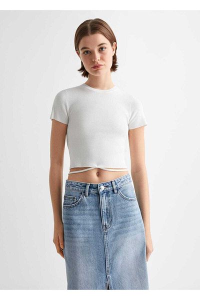 Mango Teen White T-Shirt for Kids