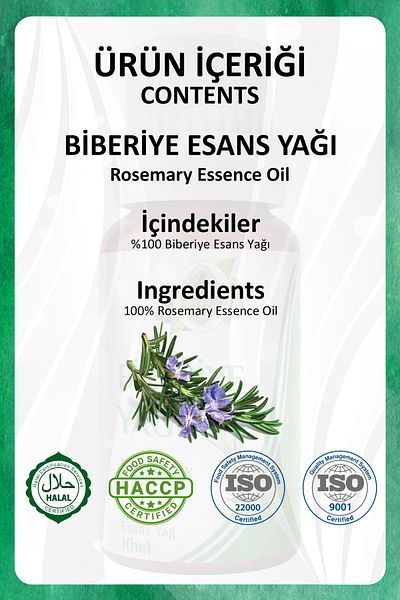Gökçek Şifa RosemaryEssentialOil -RosemaryOil 10 Ml