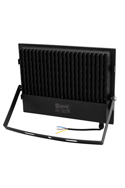 ZMR 200 Watt Beyaz 6500k Ip66 150* Işık Açısı 220 Volt Siyah Slim Kasa Led Projektör (81)