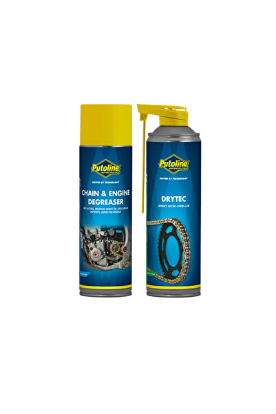 putoline Zincir Ve Motor Temizleme + Dry Tech Race Zincir Yağı 500ml