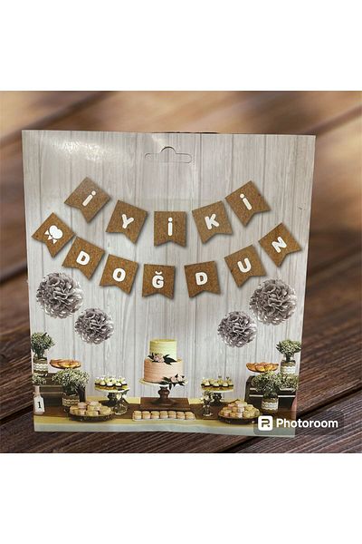 Deniz Party Store Καλή ημέρα γενεθλίων - Kraft White Printed