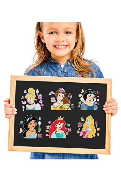 Copyrite Eğitici Çocuk Bulmacaları 6'lı Prenses Çıkartmaları Eğlenceli Birleştirme Oyunu