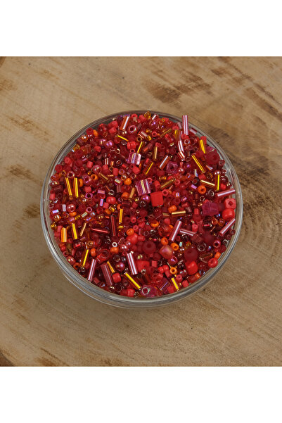 Prestij Boncuk Prestij Candy Karışık Model Cam Boncuk Kırmızı Renk Tonları
