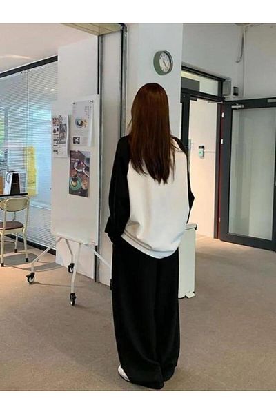 Touz Moda Λευκό Raglan μακρυμάνικο μπλουζάκι γάτας