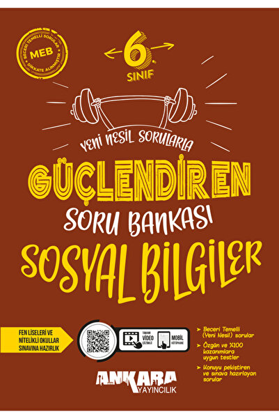 Ankara Yayıncılık 6. Sınıf Sosyal Bilgiler Güçlendiren Soru Bankası 2024-2025...