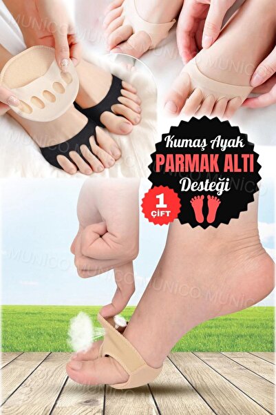 Munico Halluks Valgus Düzeltici Beş Parmak Ayırıcı ve Ön Ayak Pedleri Dayanıklı Metatarsal Pedler Yumuşak