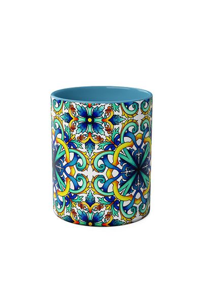DUBLEMETRE Tile Patterned Printed Mug