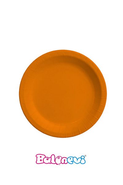 BalonEvi Orange Pastel Plate 23cm (8Ad)