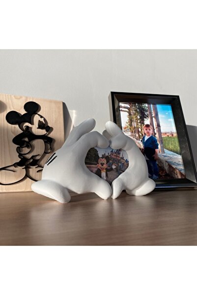 Root Made Mickey Mouse El Şeklinde Çerçeve. Çocuk Odası Dekoru, Çocuk Odası Çerçeve